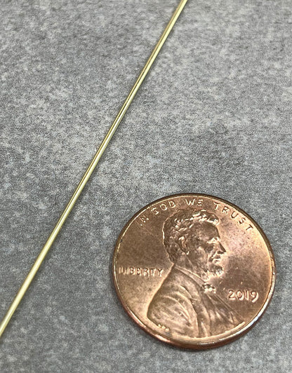 GW = 14K Yellow Gold Round Wire (sold by the inch)