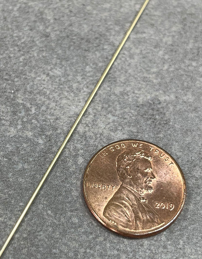 GW = 14K Yellow Gold Round Wire (sold by the inch)