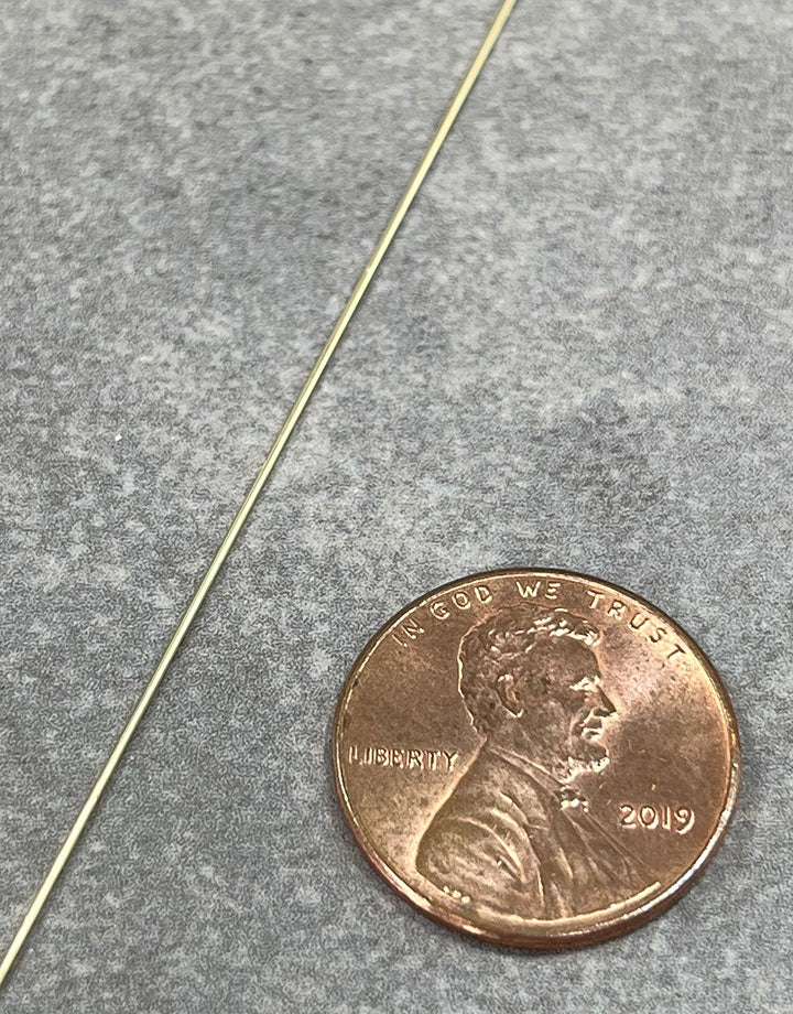 GW = 14K Yellow Gold Round Wire (sold by the inch)