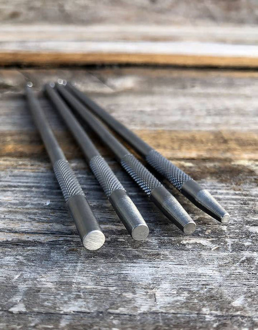 HA1102 = Round Flat End Punch Set (4pc) for Whaley Hammer