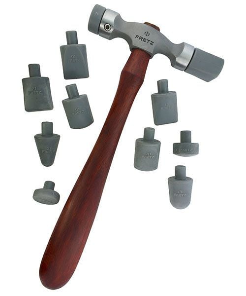HA8207 = HAMMER FRETZ LARGE PLANISHING with 11 INSERTS HMR-107