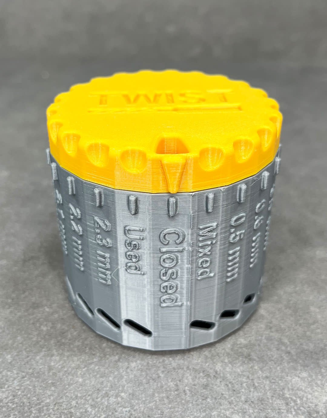 HO5108 = TWIST Jeweler's 3/32" Twist Drill Bit Organizer and Dispenser