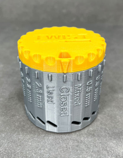 HO5108 = TWIST Jeweler's 3/32" Twist Drill Bit Organizer and Dispenser