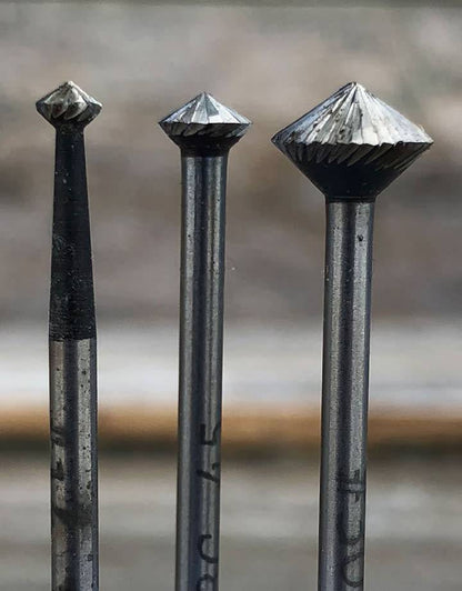 19-3XX = High Speed Steel 45deg Bearing Bur (Choose Size)
