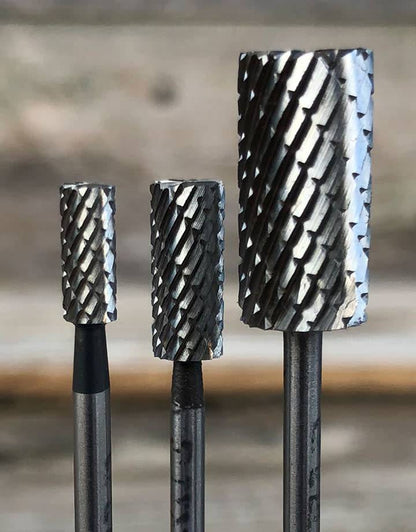 19-5XX = High Speed Steel Cross Cut Cylinder Bur (Choose Size)
