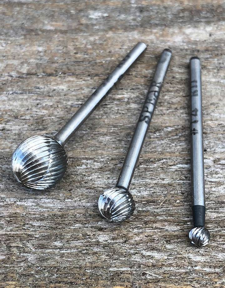 19-3XX = High Speed Steel Round Bur (Choose Size)