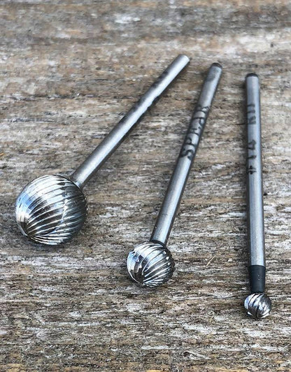 19-3XX = High Speed Steel Round Bur (Choose Size)