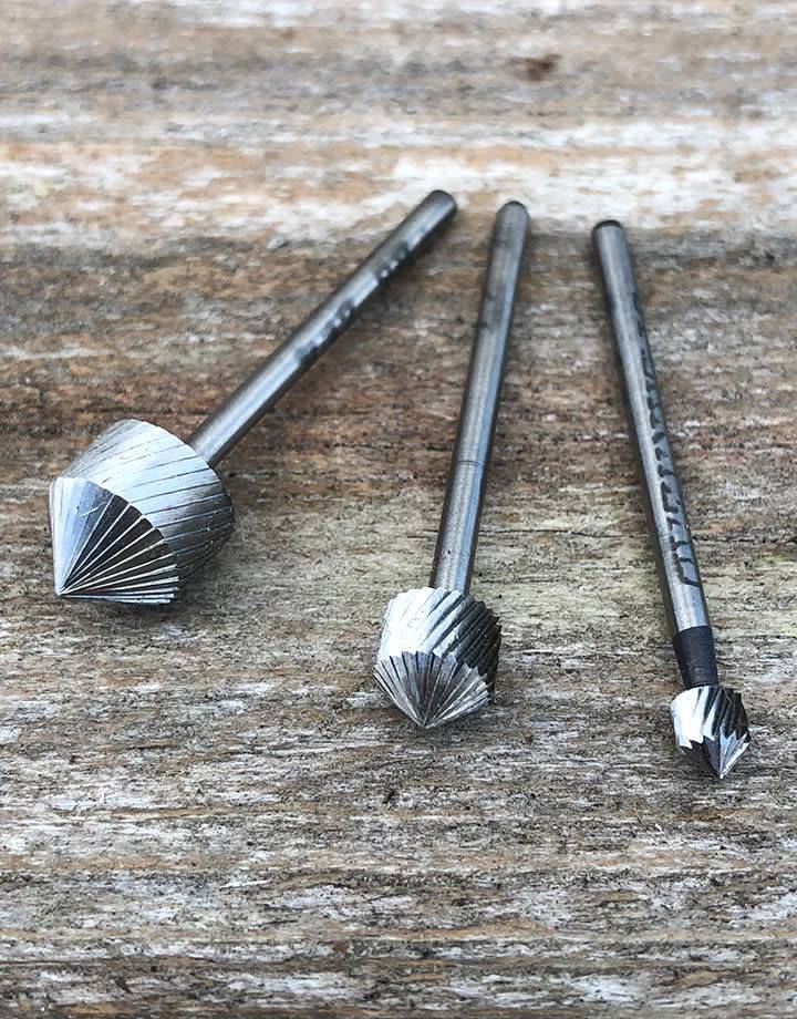 19-6XX = High Speed Steel Setting Bur (Choose Size)
