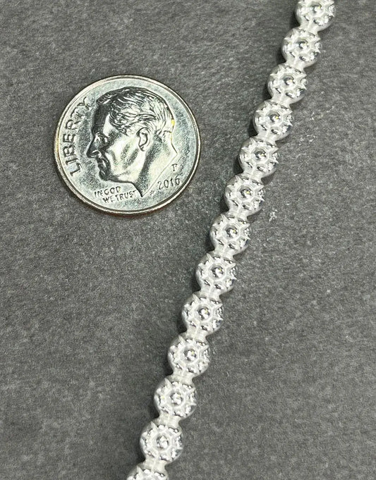 SPW27 = Sterling Silver "Daisy" Berry Wire (Inch) 5x2.3mm