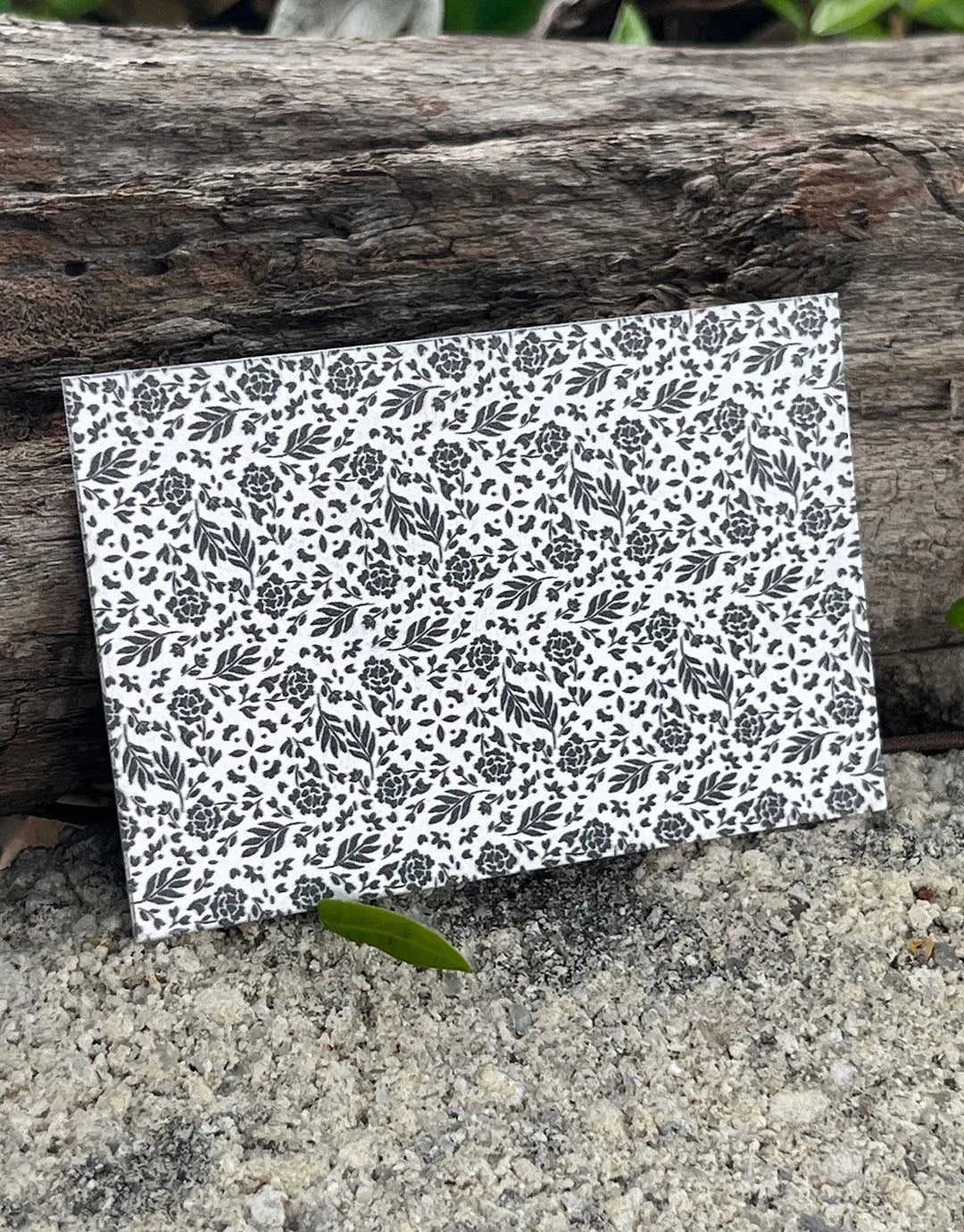 XLP0143 = Floral Zigzag Pattern Laser Engraved Metal Sheet 3x2" = Textured Jewelry Blank = Copper, Brass & More