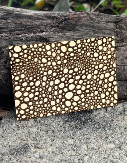 XLP0146 = Foam Laser Engraved Metal Sheet 3x2" = Textured Jewelry Blank = Copper, Brass & More