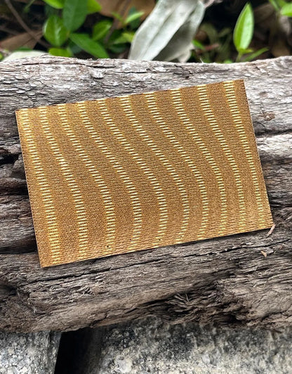 XLP0147 = Hazy Lines Laser Engraved Metal Sheet 3x2" = Textured Jewelry Blank = Copper, Brass & More