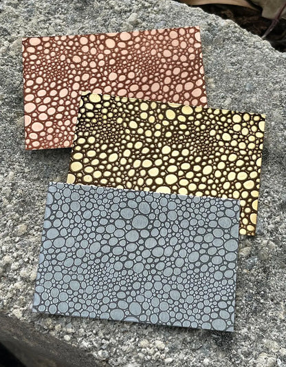 XLP0146 = Foam Laser Engraved Metal Sheet 3x2" = Textured Jewelry Blank = Copper, Brass & More