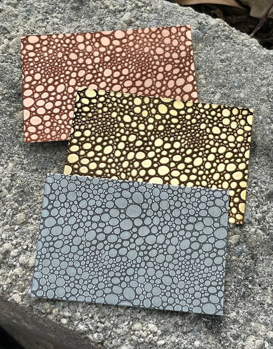 XLP0146 = Foam Laser Engraved Metal Sheet 3x2" = Textured Jewelry Blank = Copper, Brass & More