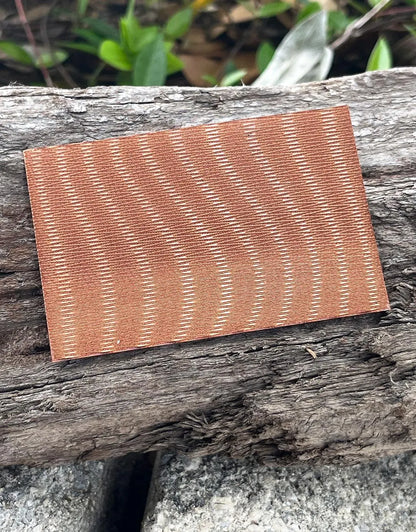 XLP0147 = Hazy Lines Laser Engraved Metal Sheet 3x2" = Textured Jewelry Blank = Copper, Brass & More