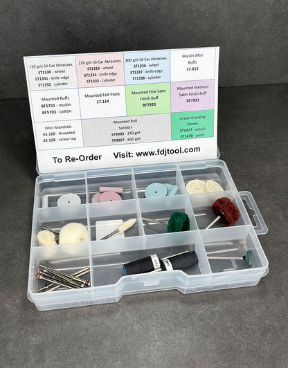 KIT206 = Flexshaft Polishing Starter Accessory Kit (27pcs)