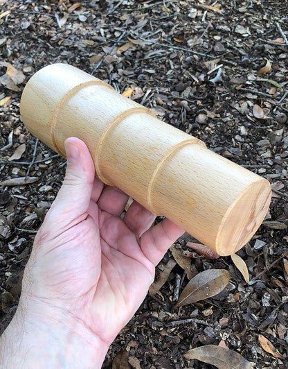 MD222 = Round Wood Stepped Bracelet Mandrel 8'' Long