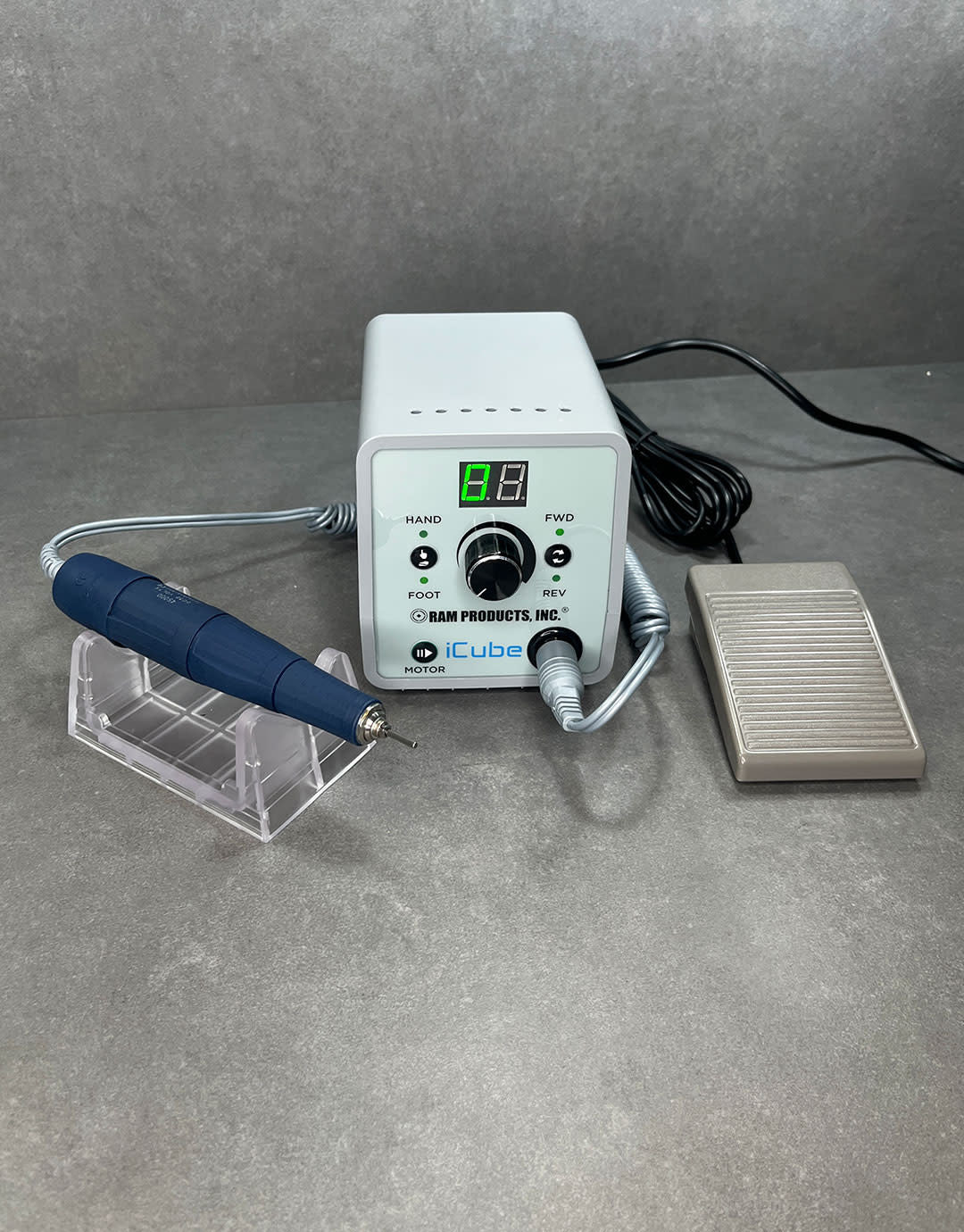 MO4500 = iCUBE 45 Micromotor with Handpiece & On/Off Pedal