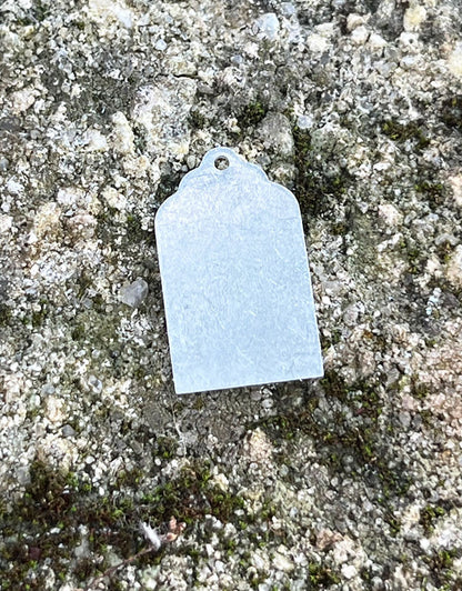 MSAL11820 = Aluminum Soft-Strike Stamping Blank - LUGGAGE TAG 1/2'' x 13/16'' (Pkg of 6)