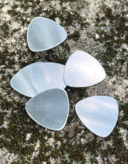 MSAL13220 = Aluminum Soft-Strike Stamping Blank - GUITAR PICK 7/8'' x 7/8'' (Pkg of 6)