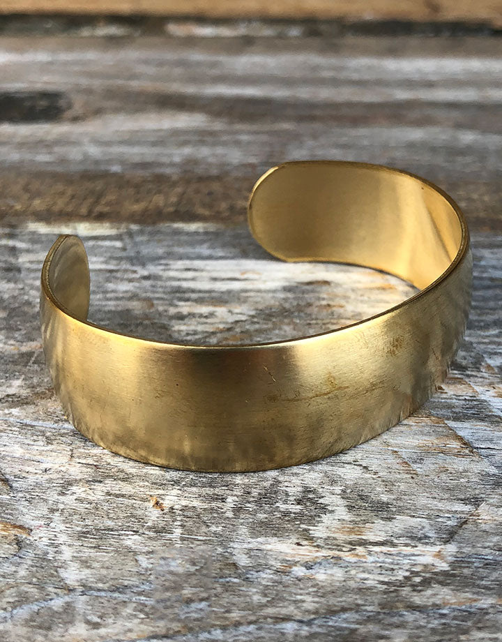 MSBR1013 = Brass Bracelet Cuff Domed 3/4'' Wide