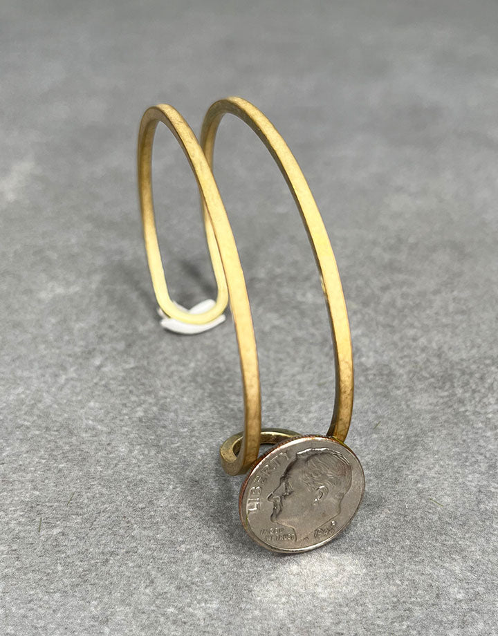 MSBR1032 = Brass Bracelet Cuff Open 1/2'' Wide