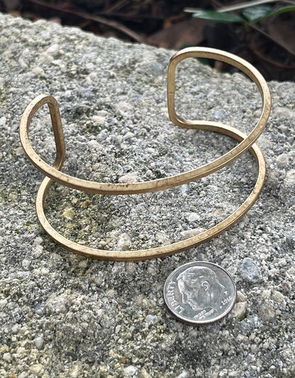MSBR1034 = Brass Bracelet Cuff Open 1'' Wide