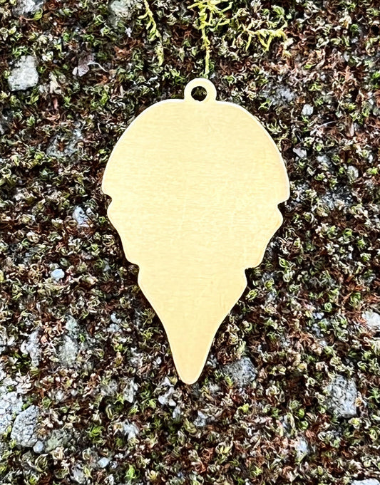 MSBR55124 = BRASS SHAPE - LEAF with RING 24ga (Pkg of 6)