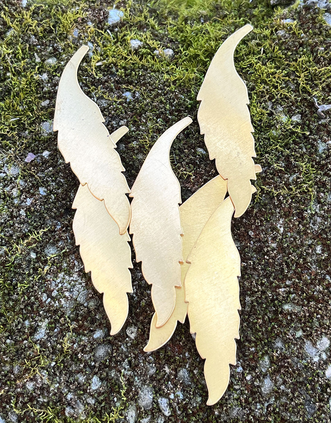 MSBR57124 = BRASS SHAPE - LEAF 2-5/16''  24ga (Pkg of 6)