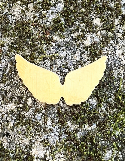 MSBR59324 = BRASS SHAPE - ANGEL WINGS  24ga (Pkg of 6)