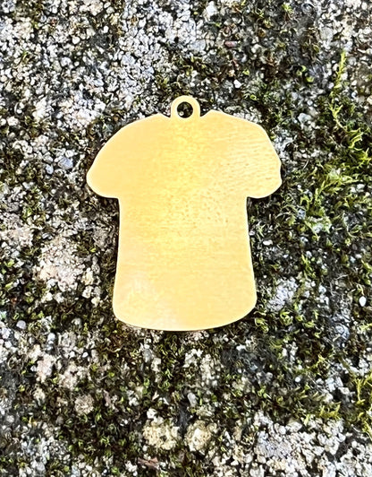 MSBR59824 = BRASS SHAPE - SMALL T-SHIRT with RING 24ga (Pkg of 6)