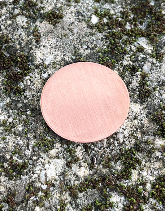 MSC10624 = COPPER SHAPE - ROUND 1'' dia (24ga) (Pkg of 6)