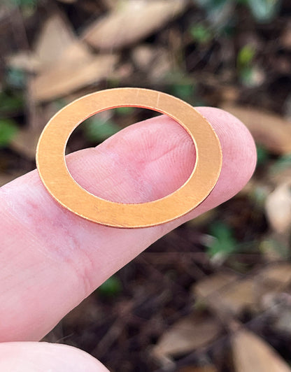 MSC16624 = Copper Washer 1-1/4'' Dia (24ga) (Pkg of 10)