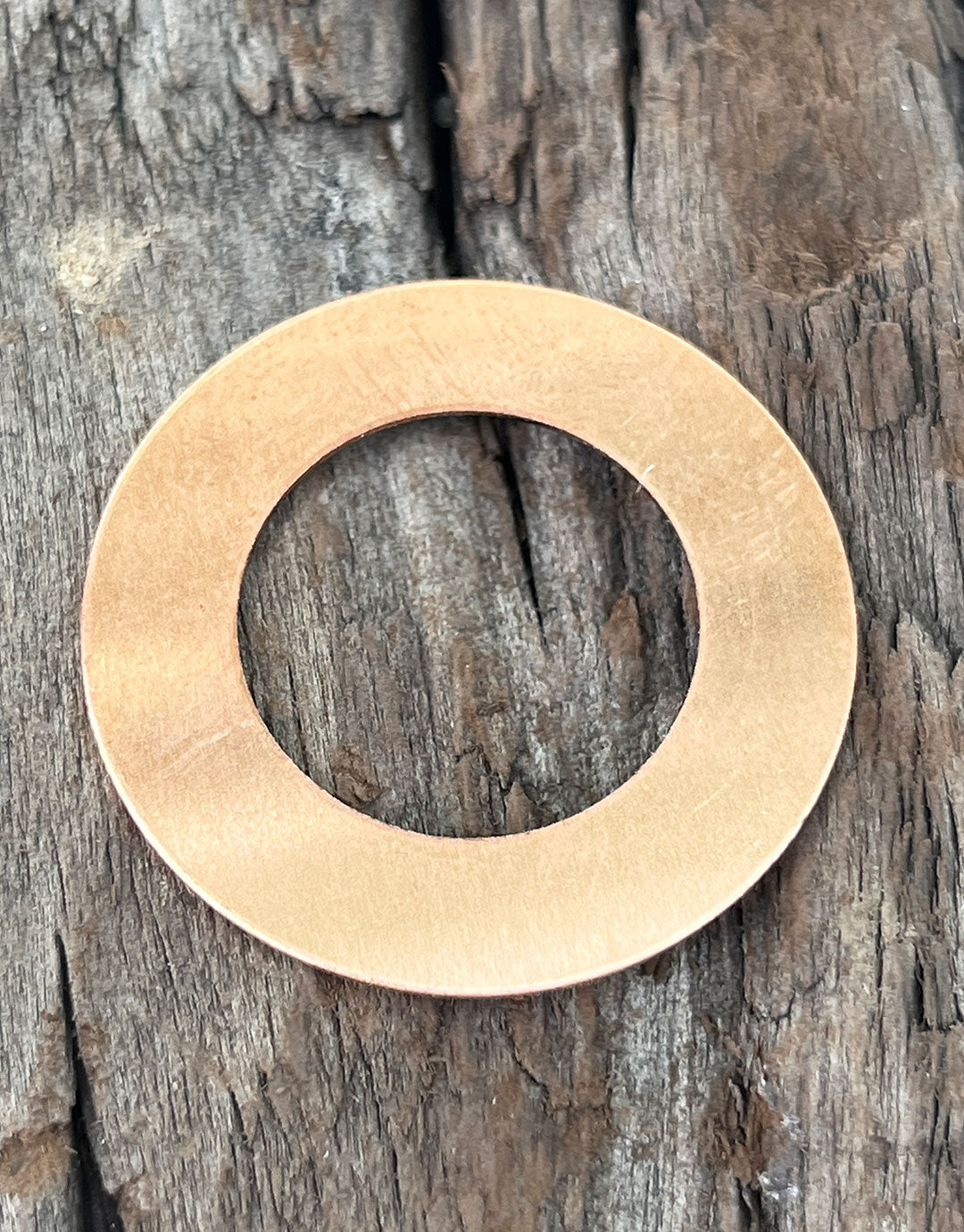MSC17024 = Copper Washer 24ga 1-1/4'' x3/4'' ID (Pkg of 6)