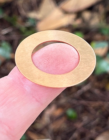 MSC17024 = Copper Washer 24ga 1-1/4'' x3/4'' ID (Pkg of 6)