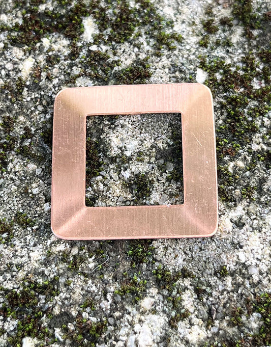 MSC30824 = COPPER SHAPE - SQUARE WASHER 24ga 1-1/8'' x11/16''  ID (Pkg of 6)