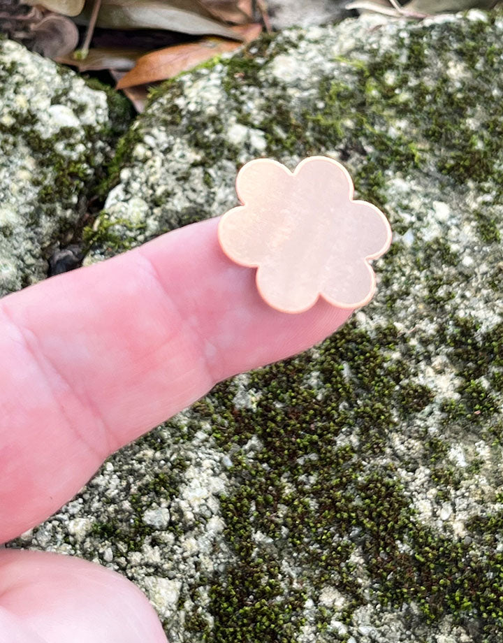 MSC40624 = COPPER SHAPE - FLOWER 24ga 7/8'' (Pkg of 6)