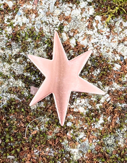MSC53124 = COPPER SHAPE - STAR 24ga 1-1/8'' (Pkg of 6)