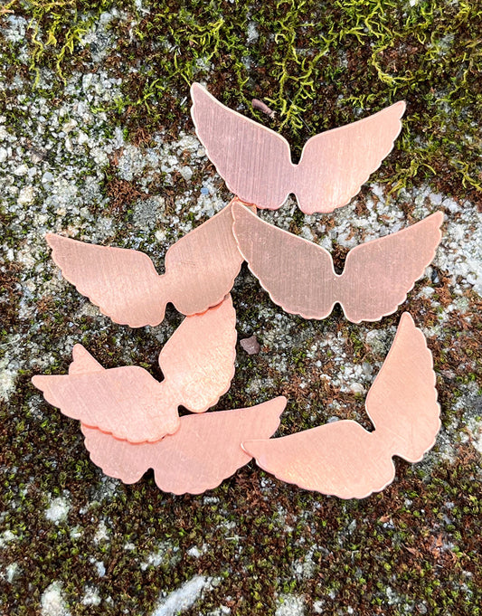 MSC59324 = COPPER SHAPE - ANGEL WINGS  24ga (Pkg of 6)