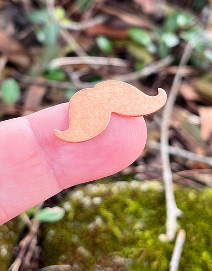 MSC59524 = COPPER SHAPE - LARGE MUSTACHE 24ga (Pkg of 6)