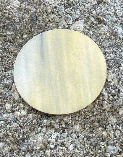 MSN10724 = NICKEL SILVER SHAPE - ROUND 24ga 1-1/4''  (Pkg of 6)
