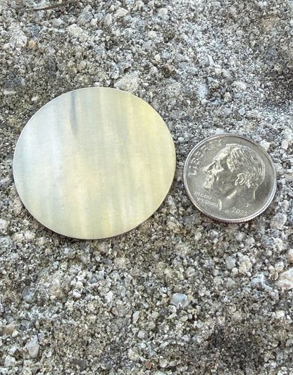 MSN10724 = NICKEL SILVER SHAPE - ROUND 24ga 1-1/4''  (Pkg of 6)