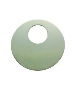 MSN18424 = NICKEL SILVER SHAPE - ROUND with OFF-CENTER 7/8'' x5/16'' ID HOLE (Pkg of 6)