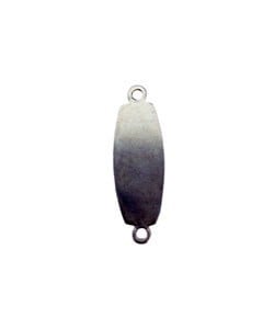 MSN21224 = NICKEL SILVER SHAPE - OVAL 24ga 1'' x 5/16''  (Pkg of 6)