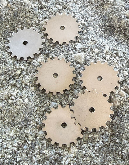 MSN56224 = Nickel Silver Shape - SOLID GEAR 24ga 3/4''  (Pkg of 6)