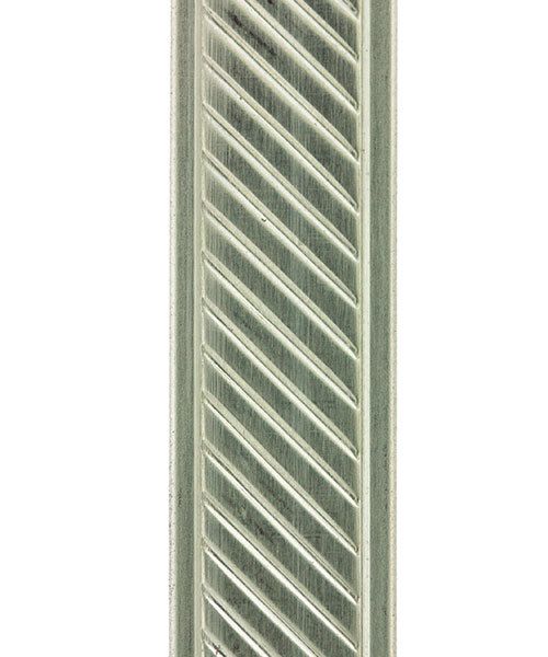 NPW107 = Nickel Silver Pattern Wire - SLANT with BORDER 1.27 x 11.12mm - 1 foot piece