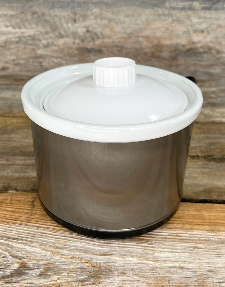 PB400 = Pickle Pot  ''Little Pickler''  with White Bowl 16oz