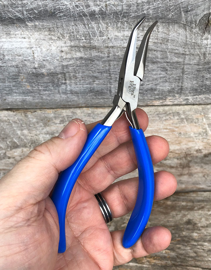 PL2850 = Ultra Ergo Bent Chain Nose Pliers 5-3/4''