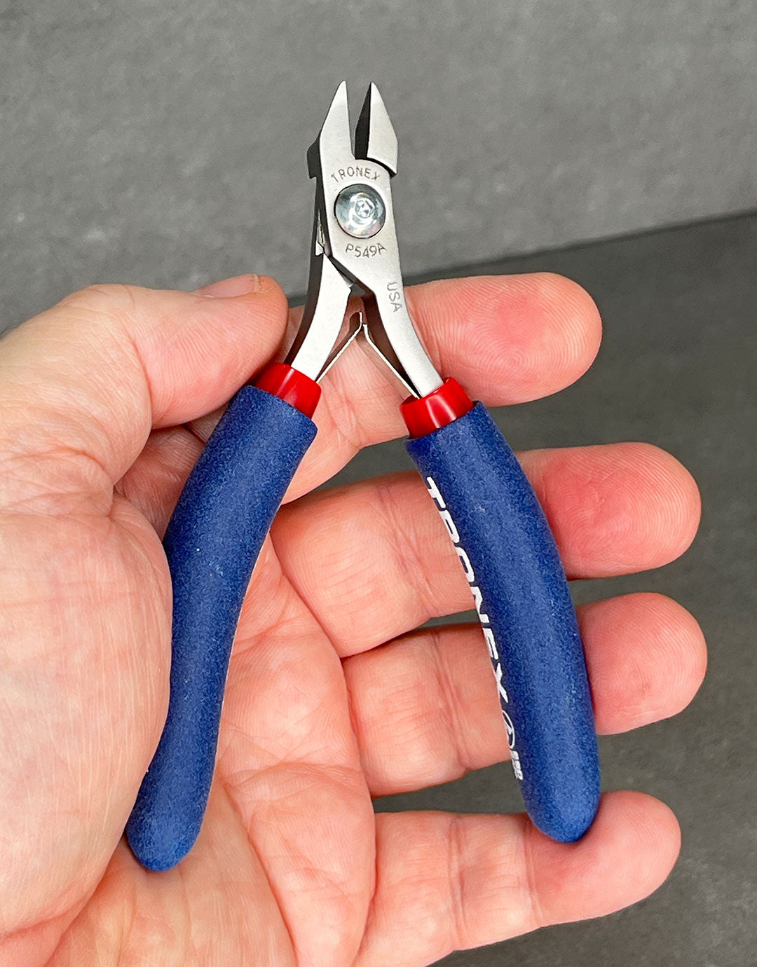 PL30X49A = Tronex 549A/749A Stubby Angled Medium Chainmaille Pliers