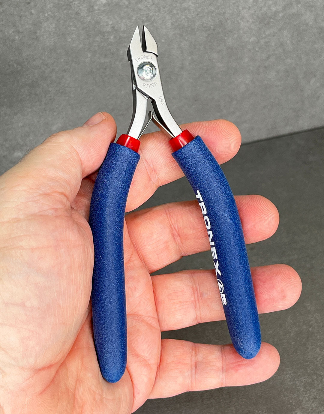 PL30X49A = Tronex 549A/749A Stubby Angled Medium Chainmaille Pliers